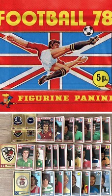 Figurine Panini 1978 Football 78 Stickers Individual Various Unused