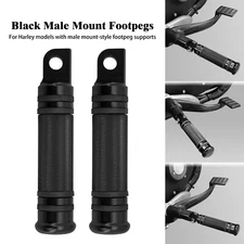 Motorcycle Male Mount Foot Pegs Fit For Harley Touring Sportster Softail Dyna