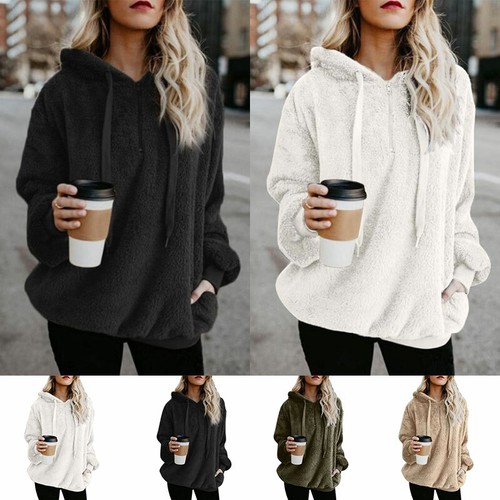 Women Winter Teddy Bear Jumper Fluffy 