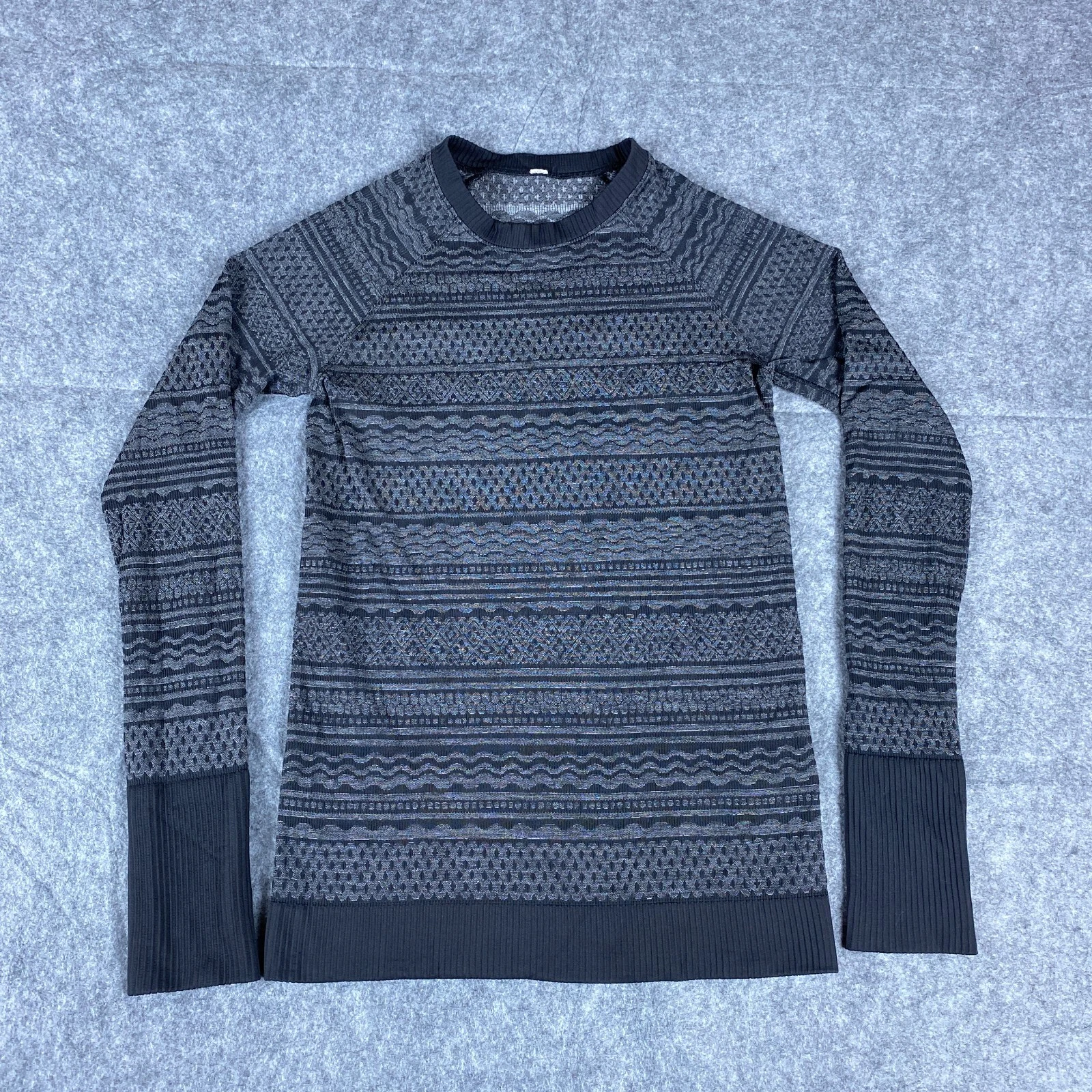 lululemon rest less fair isle long sleeve shirt