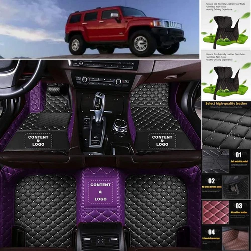 For Hummer H2 H3 Car Floor Mats Custom Waterproof Carpets Liners Pads Handmade - Imagen 17 de 35