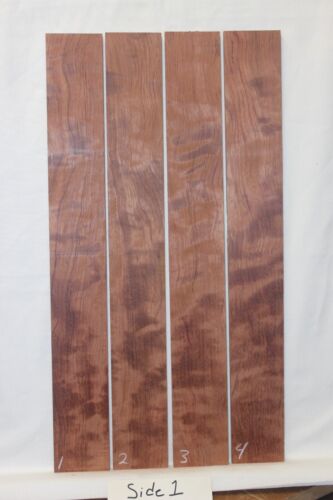 Figured bubinga guitar fingerboard blanks, sold individually. - Afbeelding 1 van 6
