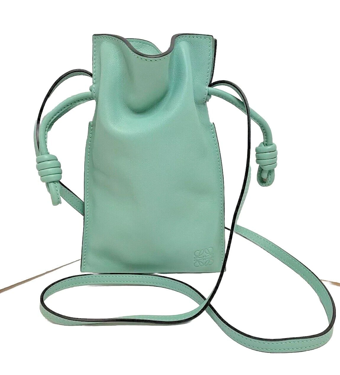 Borsa a tracolla LOEWE Flamenco tasca borsa con coulisse fresca come nuova pelle di vitello