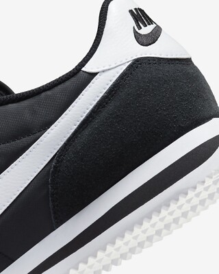 NIKE CORTEZ TXT BLACK/WHITE TEXTILE NYLON SUEDE CLASSIC HF0263-001