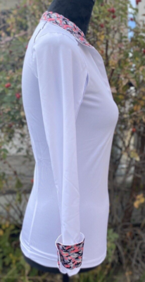 Chemise col droit ouvert à rayures bordeaux - The Nines