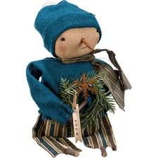 Seth Primitive Snowman Doll