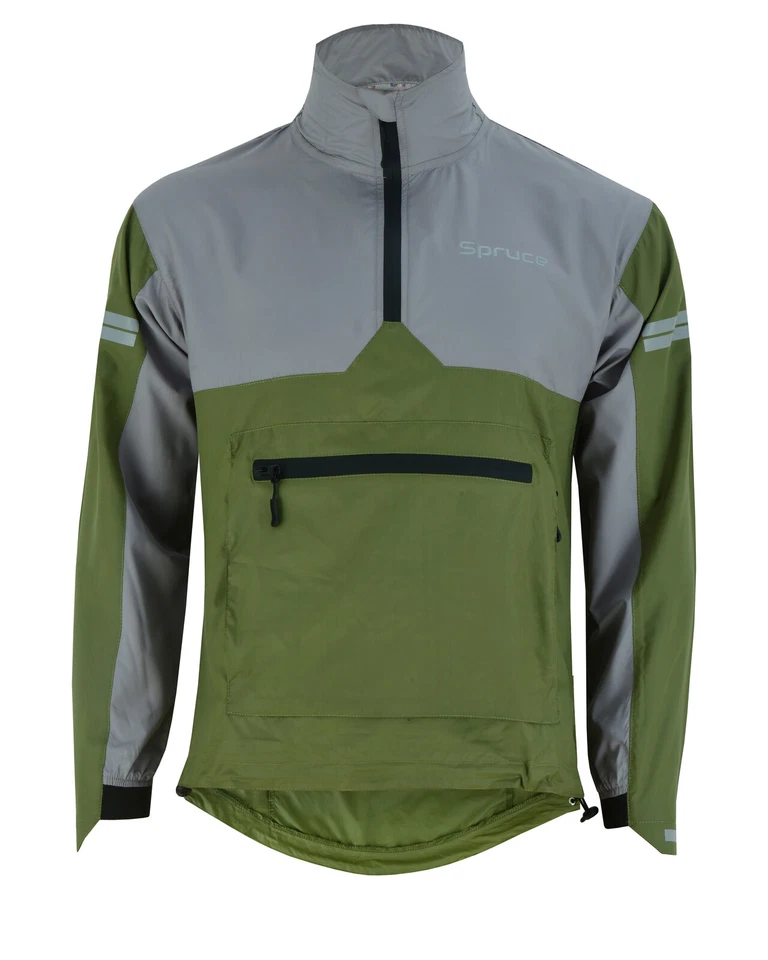 Mens Cycling rain jacket Hooded casual wear water resistant outdoor running top  - Image 2 of 4
