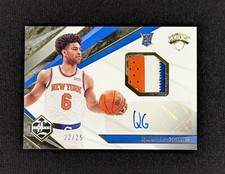 2021-22 Panini Chronicles Limited Jersey Prime /25 Quentin Grimes #LRJ-Q RC Auto