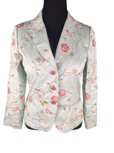 Veste Blazer Coldwater Creek - Taille 16 - Imprimé Floral - Occasion Excellent État