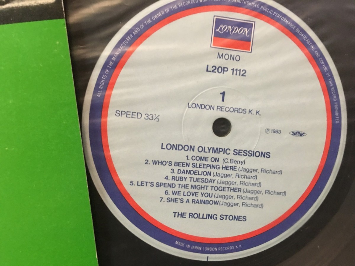 Japan press ROLLING STONES London Olympic Sessions mono 1983