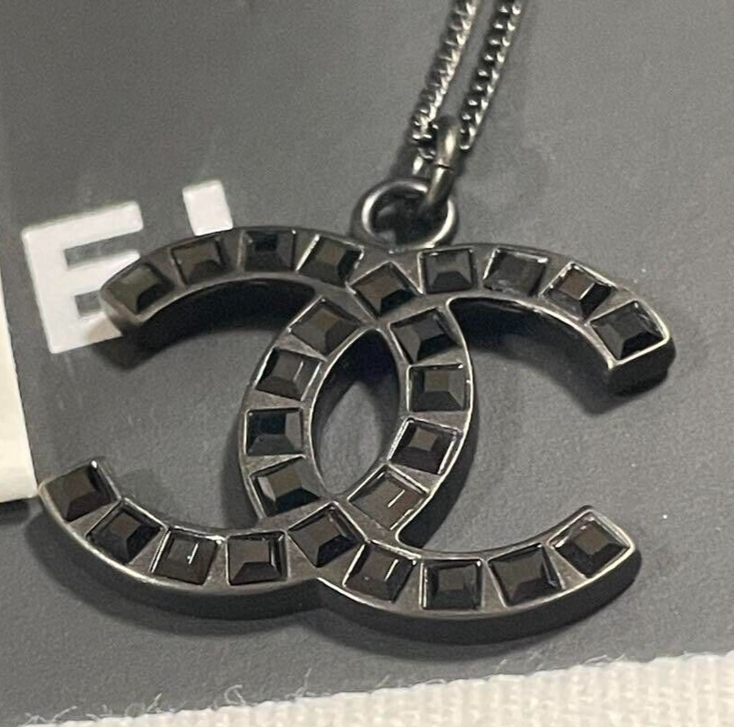 Chanel Stone Black Bts Jimin Necklace Unused Ship from Japan Chanel Stone Black Bts Jimin Necklace Unused Ship from Japan