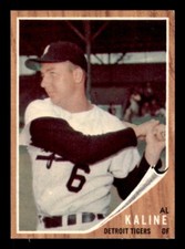 1962 Topps Baseball #150 Al Kaline EX/MT - NM *e1 (Green Tint)