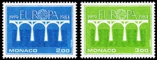 Monaco Scott 1424-1425 (1984) Mint NH VF B