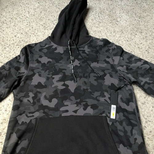 KARL LAGERFELD Men's Black Camo Hoodie 