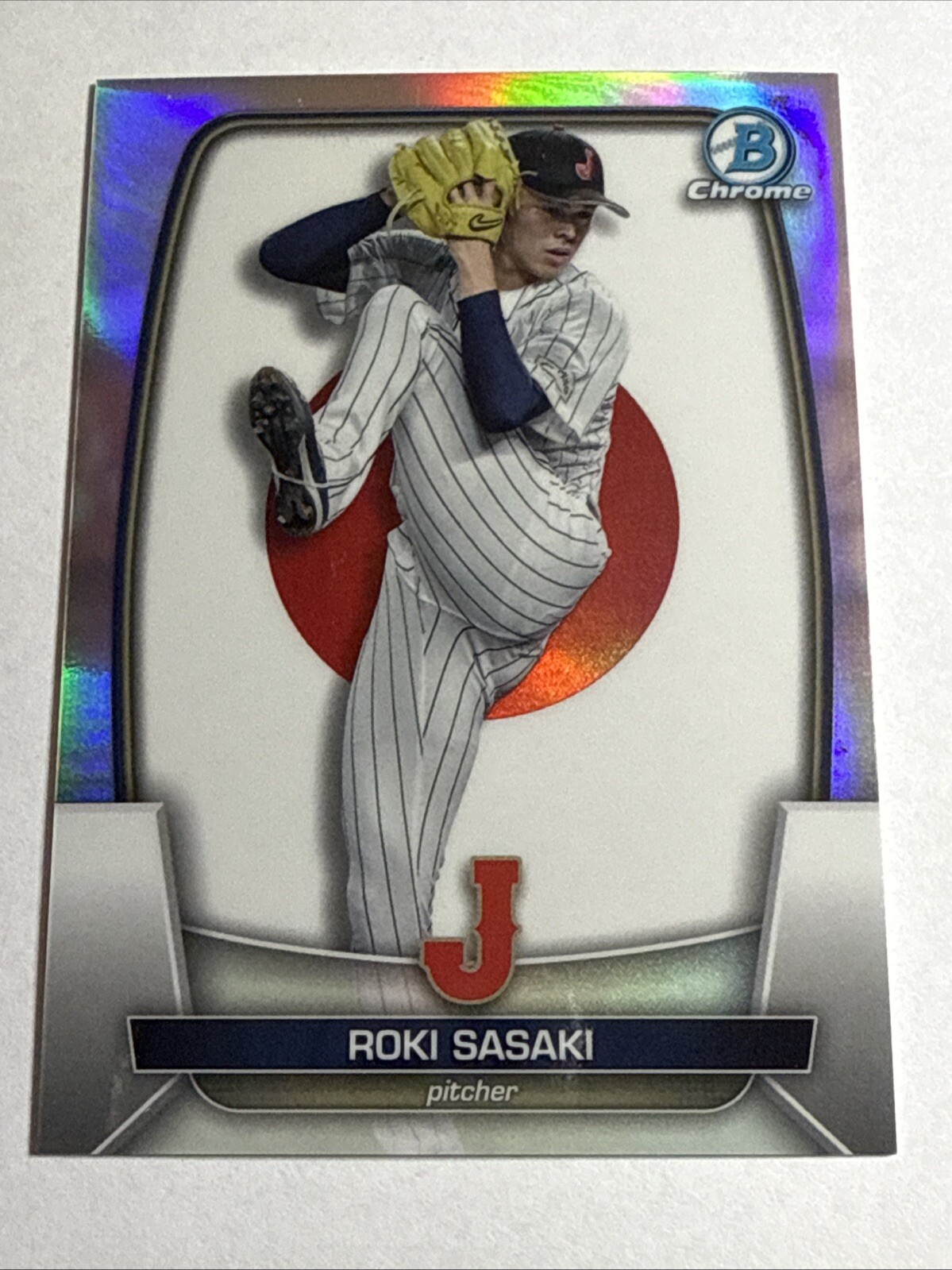 2023 Bowman Chrome WBC Refractor Roki Sasaki 288/499 RC SP Dodgers Pack Fresh