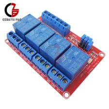 5V Four 4-Channel Relay Module w/ Optocoupler High Low Level Trigger for Arduino