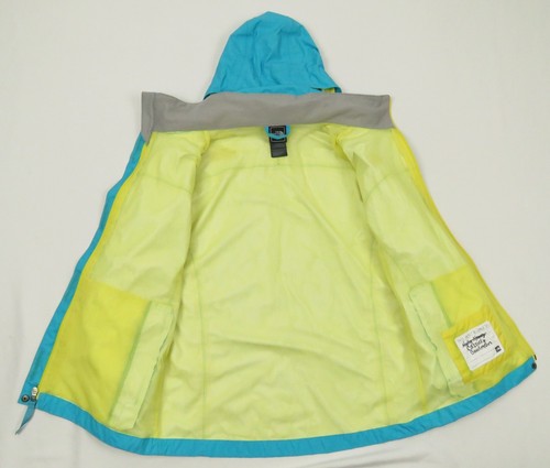The North Face TNF Hyvent Rain Wind Blue Youth Girls Hooded Full Zip Jacket L - Picture 5 of 9