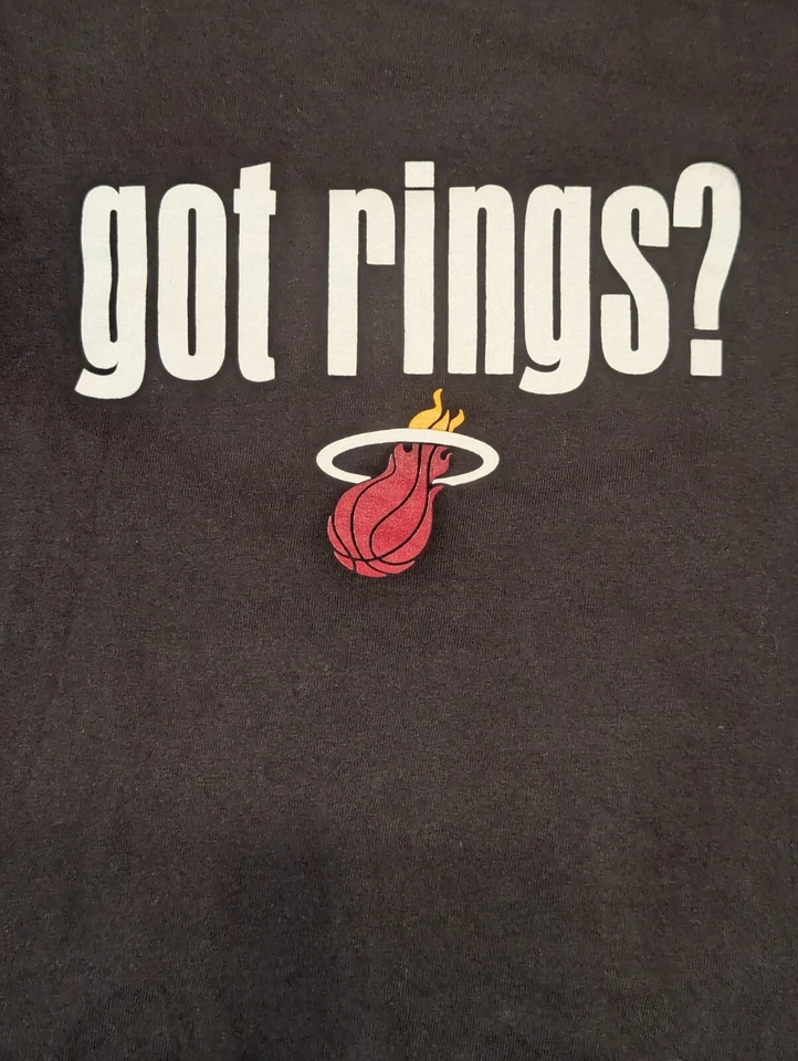 Miami Heat Got Rings T Shirt Men’s Size XL NBA Exclusive Collection Shirt Cotton - Image 2 of 4