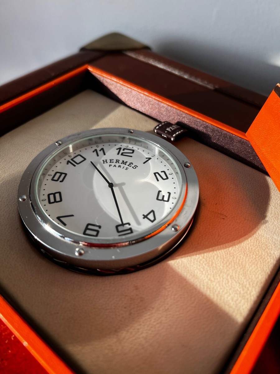 Vintage Hermès Clipper Travel Clock Limited Edition | Quiet Luxury