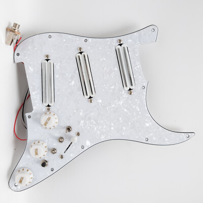 SSS Prewired Loaded Pickguard with Single Coil Pickups for Fender Strat Guitar