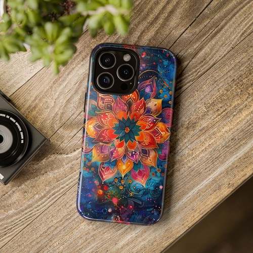 Mandala Flower Watercolor Phone Case for iPhone, Samsung Galaxy, Pixel - 第 8/256 張圖片