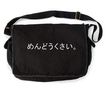Aesthetic Black Messenger Bag Japanese Annoyed Grunge Tumblr
