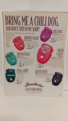 DANELECTRO GUITAR EFFECTS 2000 FEED YOUR MUSIC    - PRINT AD - 10x8 - . m2