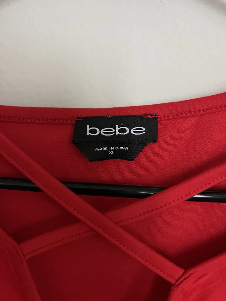 Top de colección Y2K Bebe rojo logo XL Foto 4 de 4