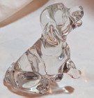 Vintage Glass Cocker Spaniel Dog Figurine 3" Princess House Pets Lead Crystal — photo 1