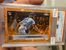 2022 Topps Chrome Update Ryan Pepiot Sapphire Orange #/25 PSA 9 Pop1