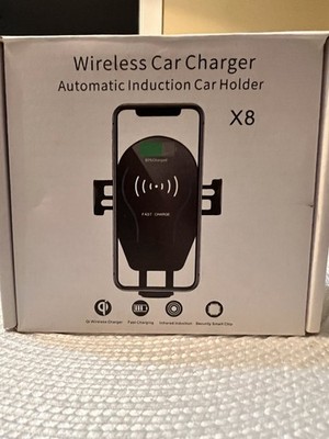 Wireless Induction Car Charger Auto Clamping Stand Air Vent Cell Phone Holder