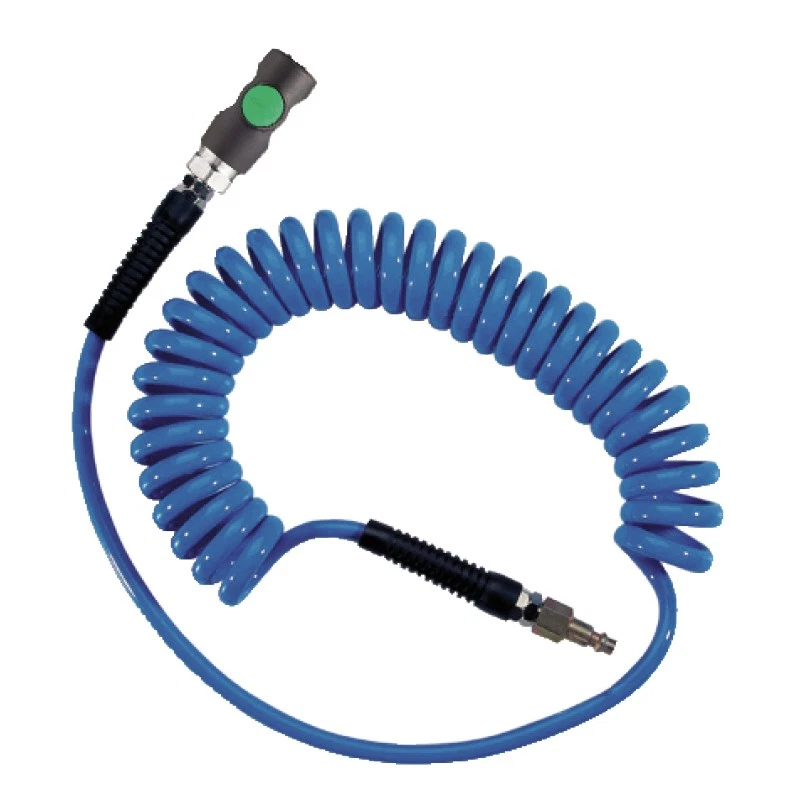 PREVOST PU Spiralschlauch mit Sicherheits-Schnellkupplung