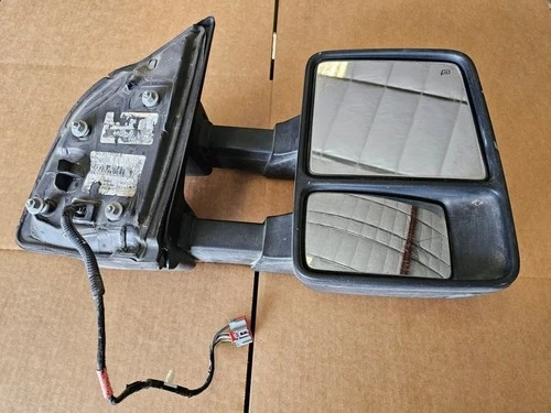 13-16 Ford F350 Super Duty USED Right Power Door Tow Mirror Heated Lamp Extend