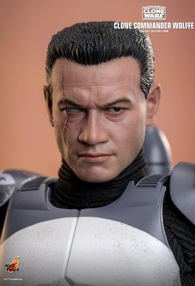 READY HOT TOYS STAR WARS CLONE WARS CLONE COMMANDO WOLFFE TMS141 1/6 IN STOCK - Image 4 of 4