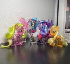 my little pony Rainbow Shimmer Water Cutie Luna Celestia Applejack Flower Wishes
