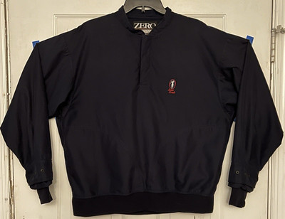 Zero Restriction Men's Medium 1/4 Snap Pullover Windbreaker Jacket Jones Creek