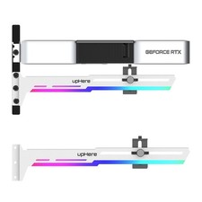 upHere 5V Addressable RGB White Graphics Card GPU Brace Support WHITE ARRGB