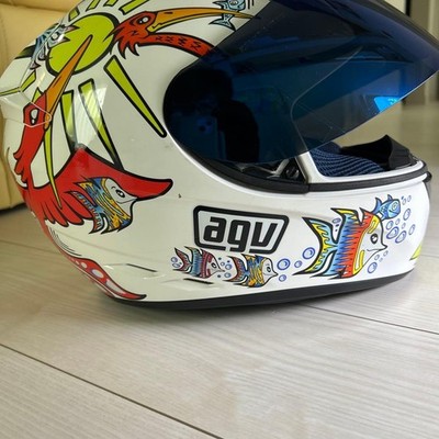 AGV AF-1 Valentino Rossi White Zoo Replica Helmet Size M | eBay
