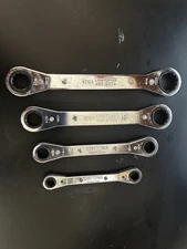 Vintage Craftsman 5pcs Ratcheting Double Box End Wrench Set 1/4" - 7/8" SAE USA