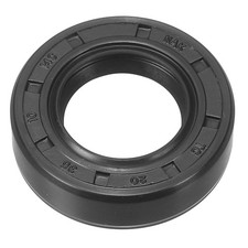 Oil Seal, TC 20mm x 35mm x 10mm, Nitrile Rubber Cover Double Lip,Black