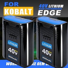 1 2PACK For Kobalt 40v MAX 8.0 Ah Extended Run Li-Ion Battery KB440-03 KB540-06