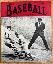 Baseball Magazine Sept 1941 Enos Slaughter - Jeff Heath - DiMaggio *M218