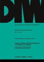 Friederike Behringer (U. A.) | Zugang Zu Bildung, Bildungsbeteiligung Und...