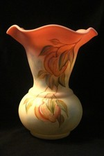 Fenton Burmese Vase Peachtree Lmited George Fenton D Robinson