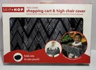 Skip Hop Take Cover Shopping Cart & High Chair Cover Black White Chevron NOS