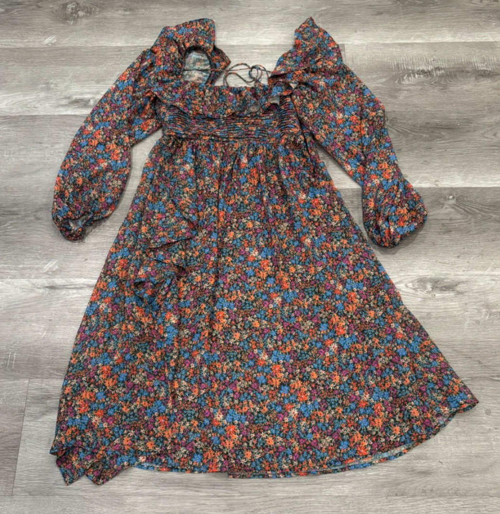 for love and lemons floral midi dress For Love & Lemons Isadora Midi Dress by For Love & Lemons at Free People, Size: XS