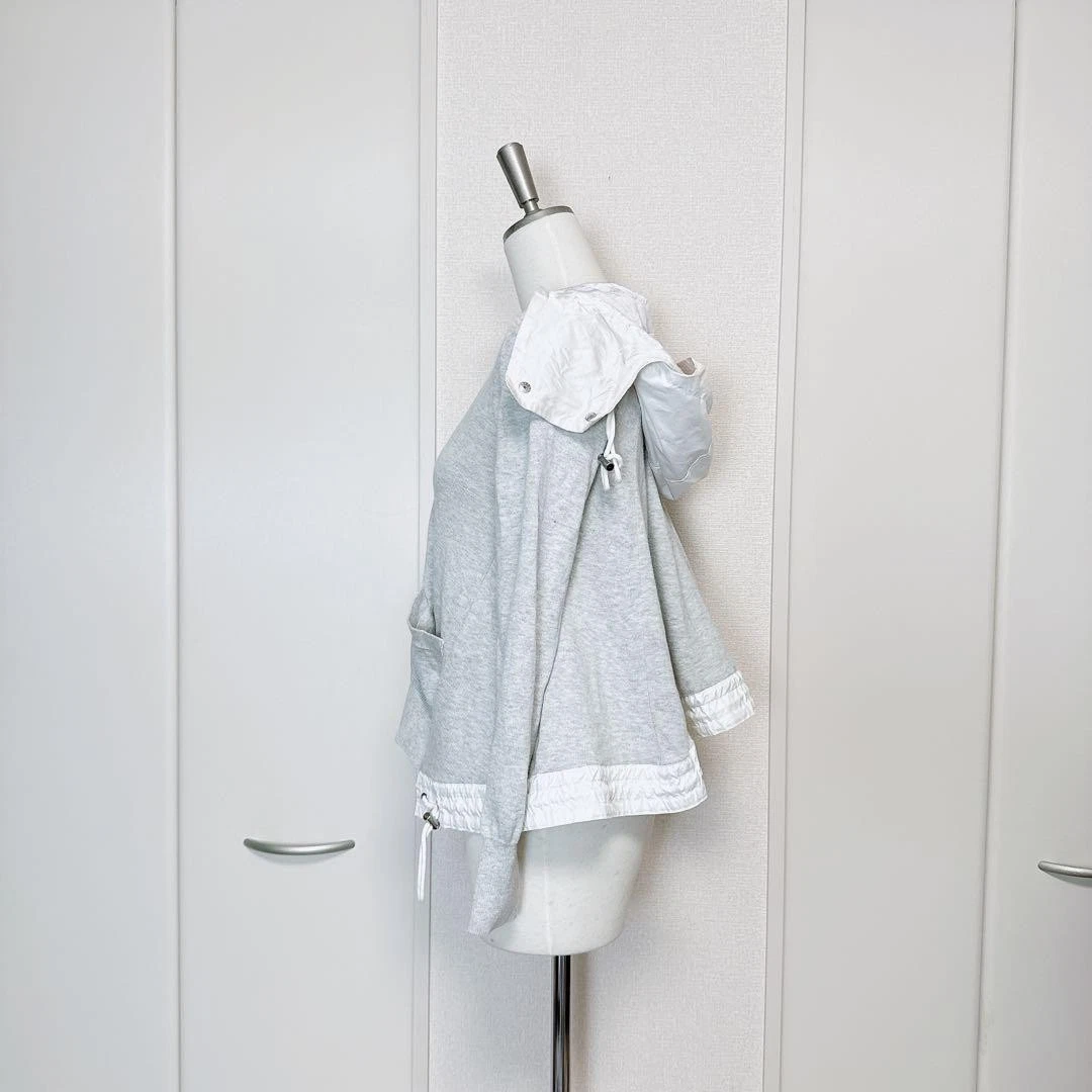 Sacai Felpa con Cappuccio Cardigan Cashmere