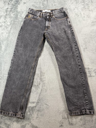 Polar Skate Co Jeans Mens 28x32 Washed Black Denim Straight Leg Skateboarding