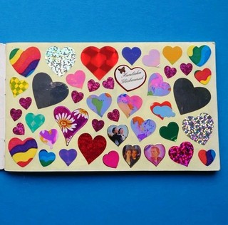 Stickersammlung Stickeralbum voll Sticker Vintage 90er Jahre Stickerset