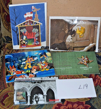 L19 DISNEY PIN TRADING LOT 5 different Postcard passholder Disneyland Haunted